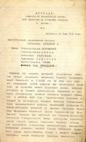 Протокол № 1 заседания комиссии по рассмотрению конкурсных проектов строительства порохового завода близ г. Тамбова.22 июня 1913 г. Ф. 98. Оп. 1. Д. 2. Л. 1