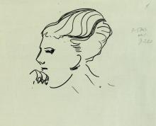 Г.И. Ходякова. Эскиз художника А.П. Краснова. 1975 г. Ф. Р-5343.Оп. 1. Д. 212.